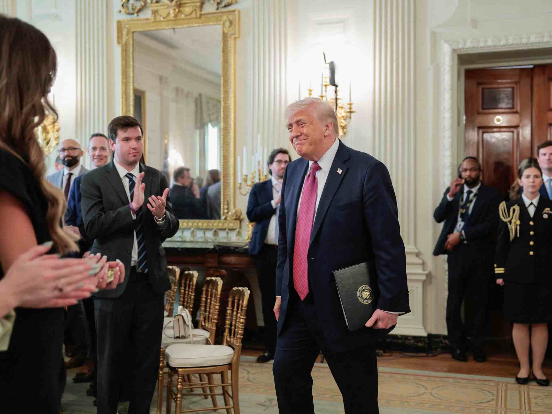 Trump reads Bible verses on repentance after AI image of himself as Jesus | Donald Trump